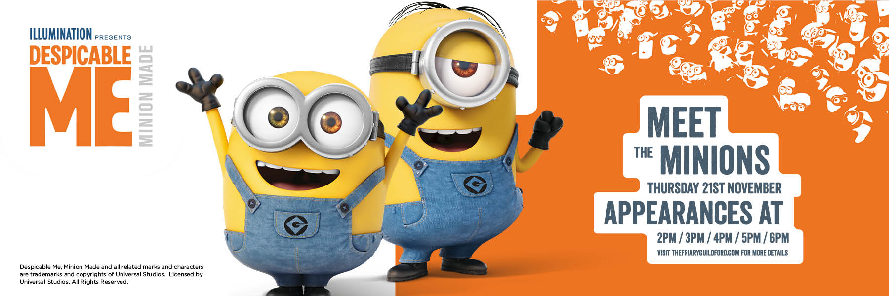 Meet the Minions at The Friary Guildford