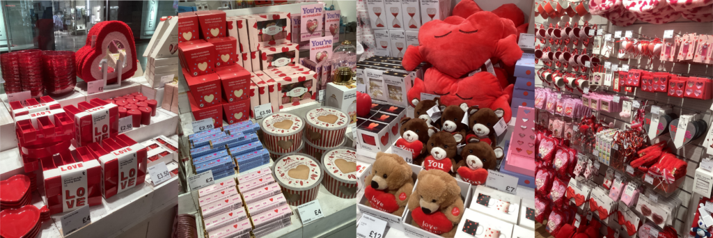 Valentine's Day gift ideas from Flying Tiger in The Friary Guildford