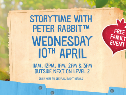 Family favourite Peter Rabbit™ is coming to The Friary this Easter!