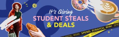 It's Giving Student Steals & Deals