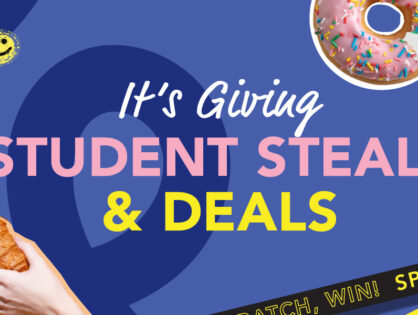 It's Giving Student Steals & Deals